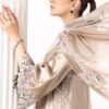 3 Piece Embroidered Self Tassel Silk Suit - Grey 3 Piece Embroidered Self Tassel Silk Suit - Grey