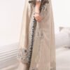 3 Piece Embroidered Self Tassel Silk Suit - Grey 3 Piece Embroidered Self Tassel Silk Suit - Grey