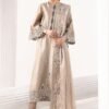 3 Piece Embroidered Self Tassel Silk Suit - Grey 3 Piece Embroidered Self Tassel Silk Suit - Grey