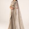 Embellished Chiffon Saree - Grey Embellished Chiffon Saree - Grey