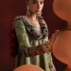 3 Piece Embroidered Raw Silk Suit - Green 3 Piece Embroidered Raw Silk Suit - Green