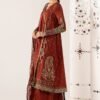 3 Piece Embroidered Raw Silk Suit - Mustard 3 Piece Embroidered Raw Silk Suit - Mustard