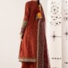 3 Piece Embroidered Raw Silk Suit - Mustard 3 Piece Embroidered Raw Silk Suit - Mustard