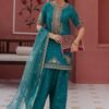 3 Piece Embroidered Raw Silk Suit - Green (Shalwar) 3 Piece Embroidered Raw Silk Suit - Green (Shalwar)
