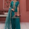 3 Piece Embroidered Raw Silk Suit - Green (Shalwar) 3 Piece Embroidered Raw Silk Suit - Green (Shalwar)