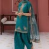 3 Piece Embroidered Raw Silk Suit - Green (Shalwar) 3 Piece Embroidered Raw Silk Suit - Green (Shalwar)