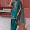 3 Piece Embroidered Raw Silk Suit - Green (Shalwar) 3 Piece Embroidered Raw Silk Suit - Green (Shalwar)