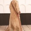 3 Piece Embroidered Tissue Suit - Golden 3 Piece Embroidered Tissue Suit - Golden