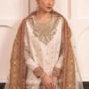 3 Piece Embroidered Cotton Lurex Suit - Off-White 3 Piece Embroidered Cotton Lurex Suit - Off-White