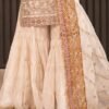 3 Piece Embroidered Cotton Lurex Suit - Off-White 3 Piece Embroidered Cotton Lurex Suit - Off-White